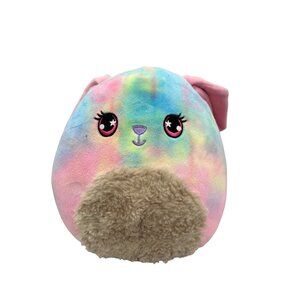 Easter Squishmallow Rainbow Bunny 8” Candy Rabbit Furry Belly Scented